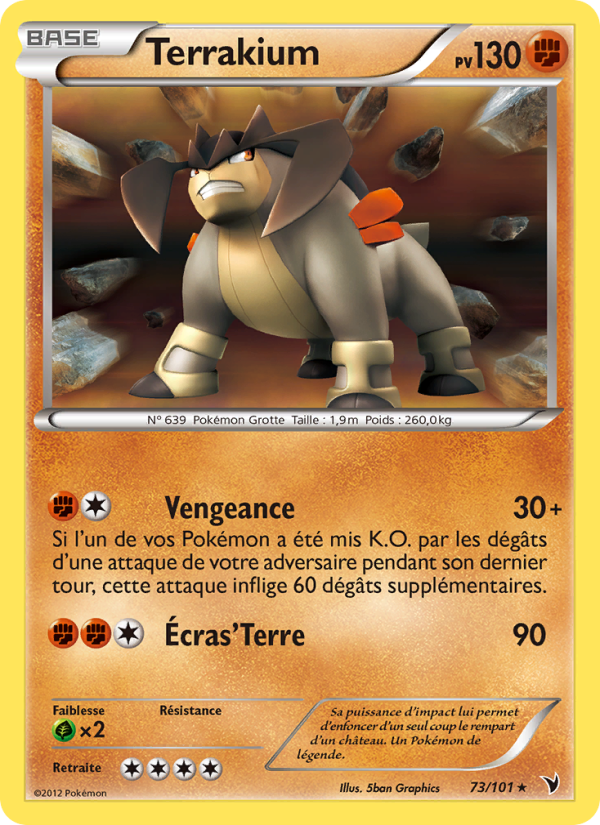Terrakium 73 — Nobles Victoires (French Pokémon TCG card)
