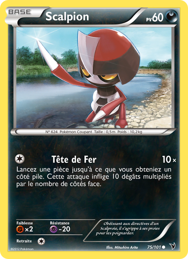 Scalpion 75 — Nobles Victoires (French Pokémon TCG card)
