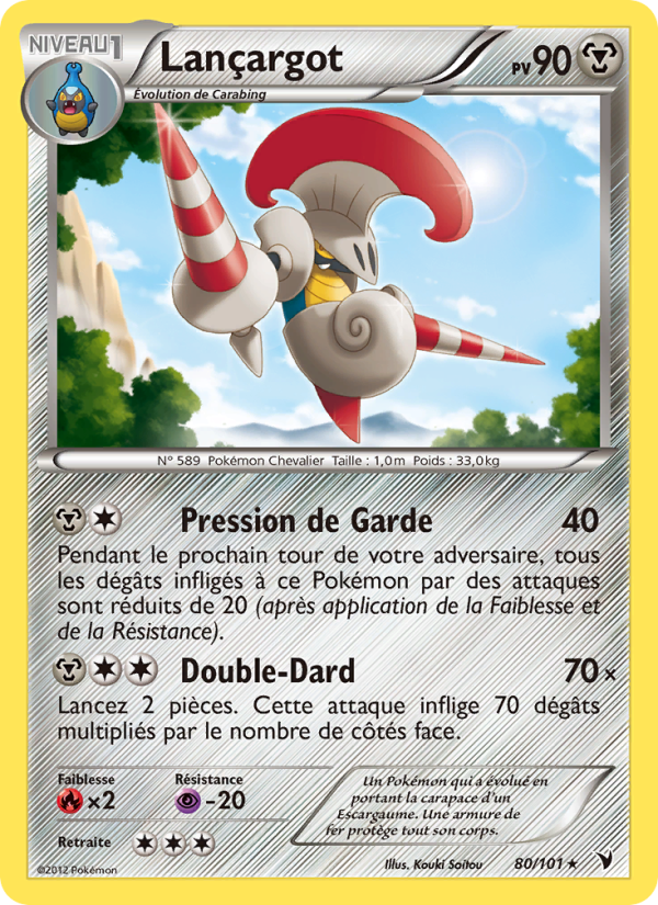 Lançargot 80 — Nobles Victoires (French Pokémon TCG card)