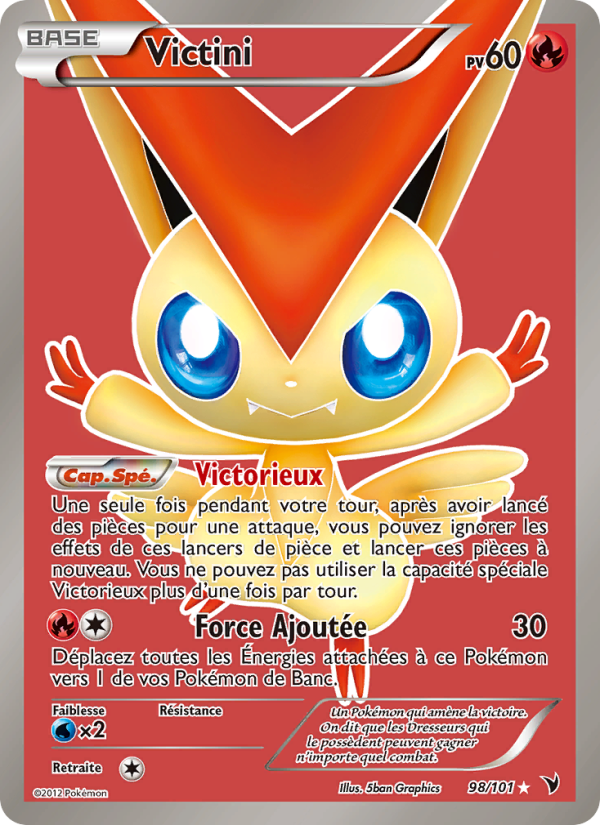 Victini 98 — Nobles Victoires (French Pokémon TCG card)