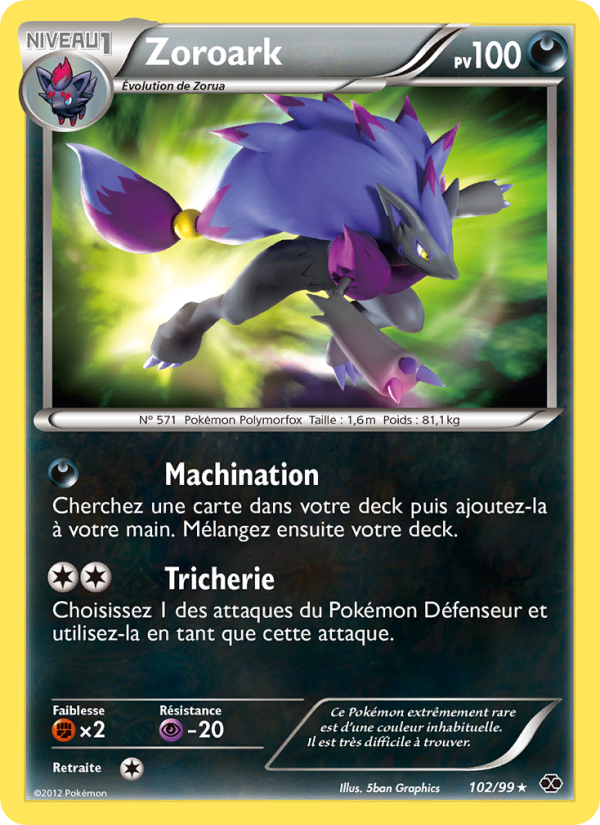 Zoroark 102 — Destinées Futures (French Pokémon TCG card)