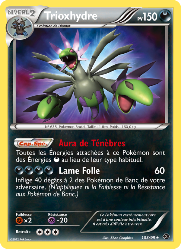 Trioxhydre 103 — Destinées Futures (French Pokémon TCG card)
