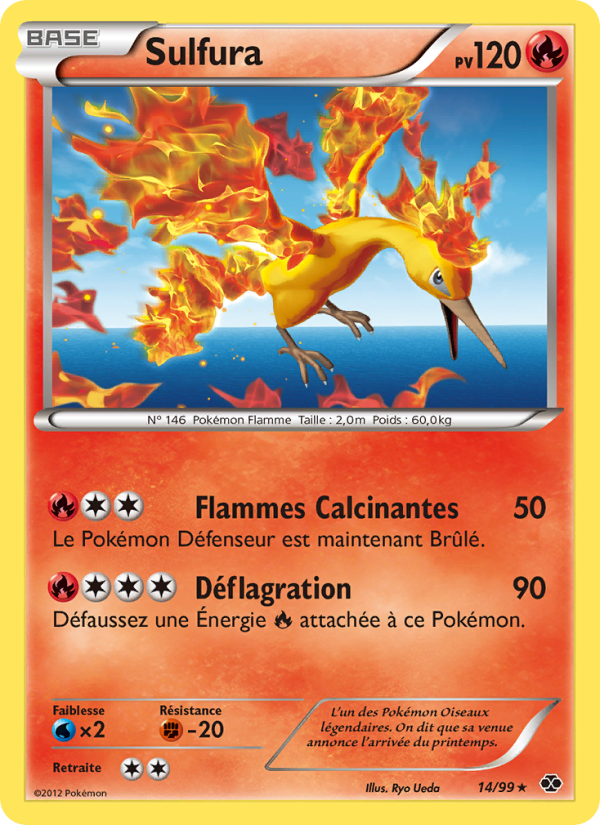 Sulfura 14 — Destinées Futures (French Pokémon TCG card)