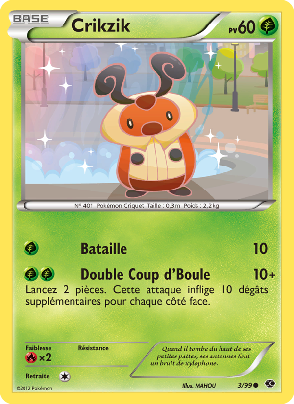 Crikzik 3 — Destinées Futures (French Pokémon TCG card)