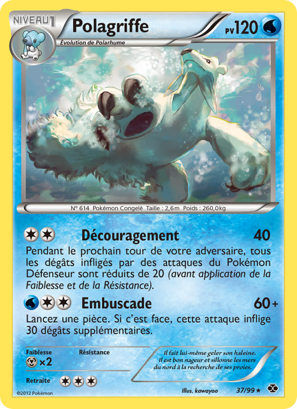 Polagriffe 37 — Destinées Futures (French Pokémon TCG card)