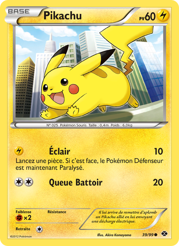 Pikachu 39 — Destinées Futures (French Pokémon TCG card)