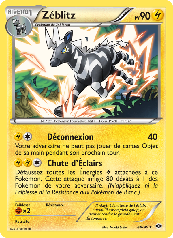 Zéblitz 48 — Destinées Futures (French Pokémon TCG card)