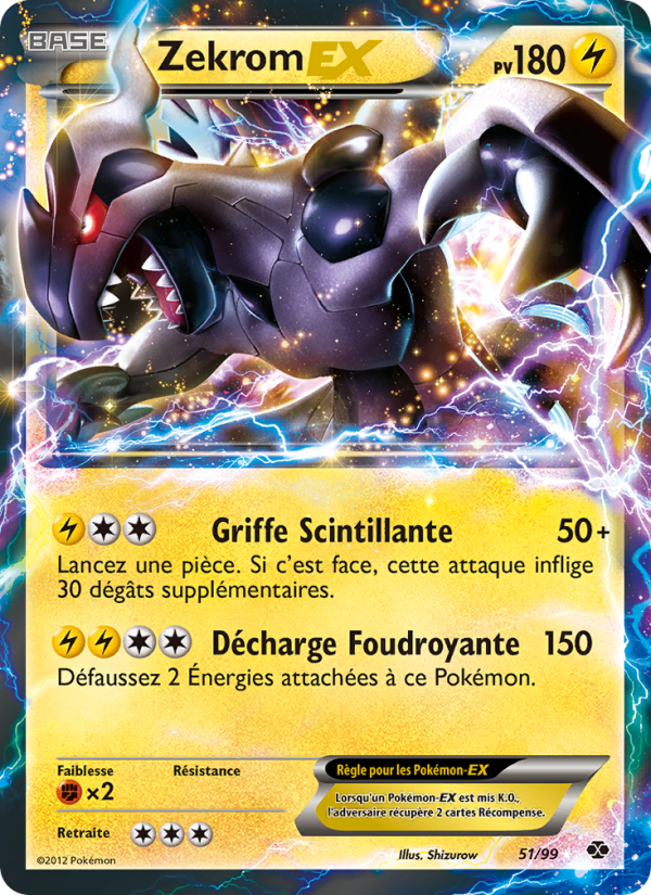 Zekrom-EX 51 — Destinées Futures (French Pokémon TCG card)