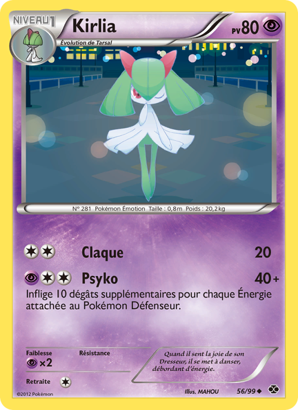 Kirlia 56 — Destinées Futures (French Pokémon TCG card)
