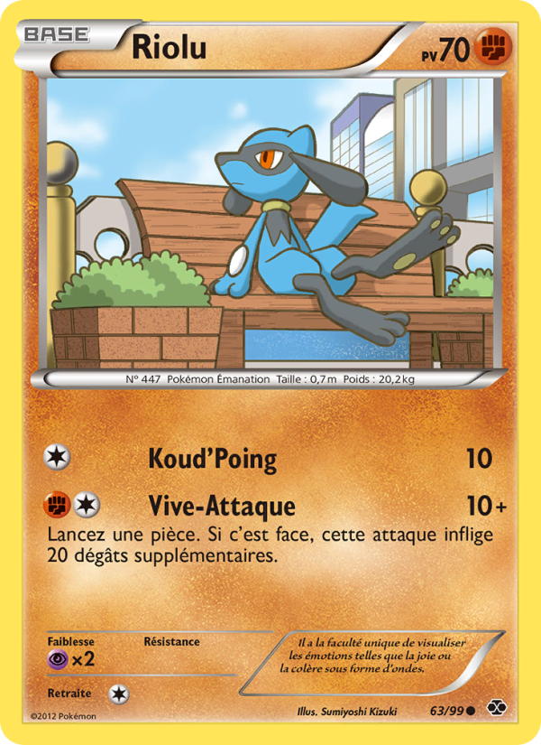 Riolu 63 — Destinées Futures (French Pokémon TCG card)