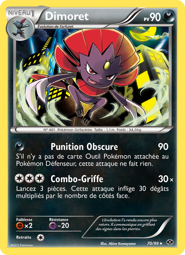 Dimoret 70 — Destinées Futures (French Pokémon TCG card)