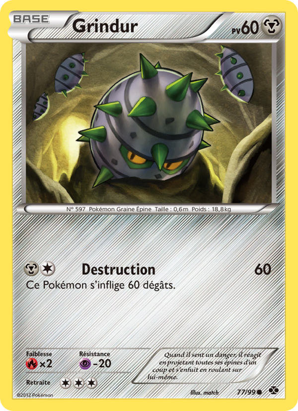 Grindur 77 — Destinées Futures (French Pokémon TCG card)