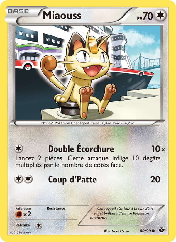 Miaouss 80 — Destinées Futures (French Pokémon TCG card)