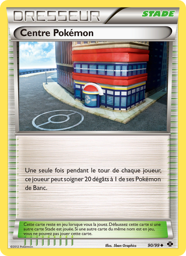 Centre Pokémon 90 — Destinées Futures (French Pokémon TCG card)
