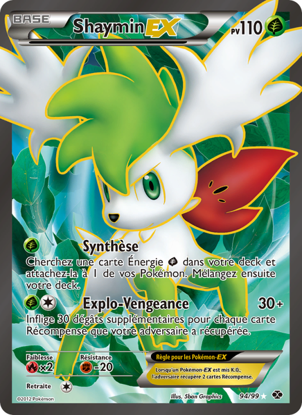 Shaymin-EX 94 — Destinées Futures (French Pokémon TCG card)