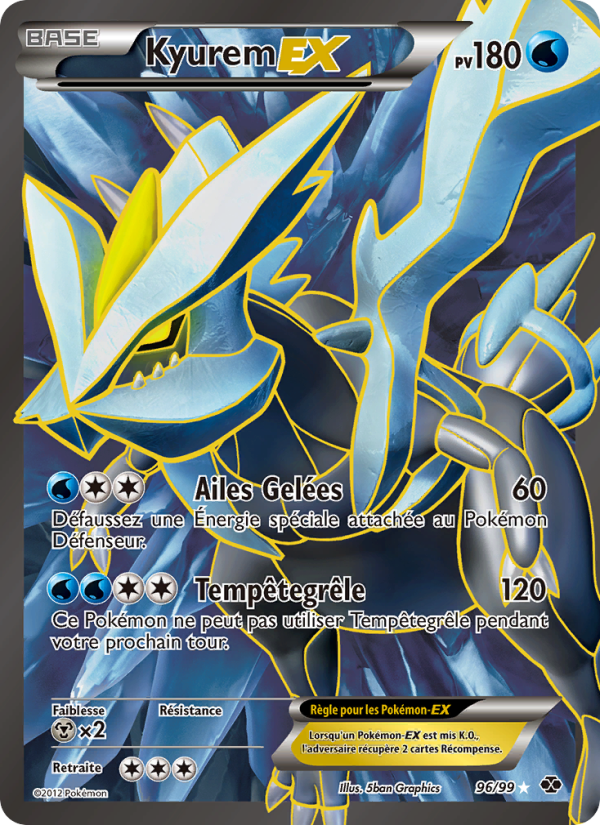 Kyurem-EX 96 — Destinées Futures (French Pokémon TCG card)