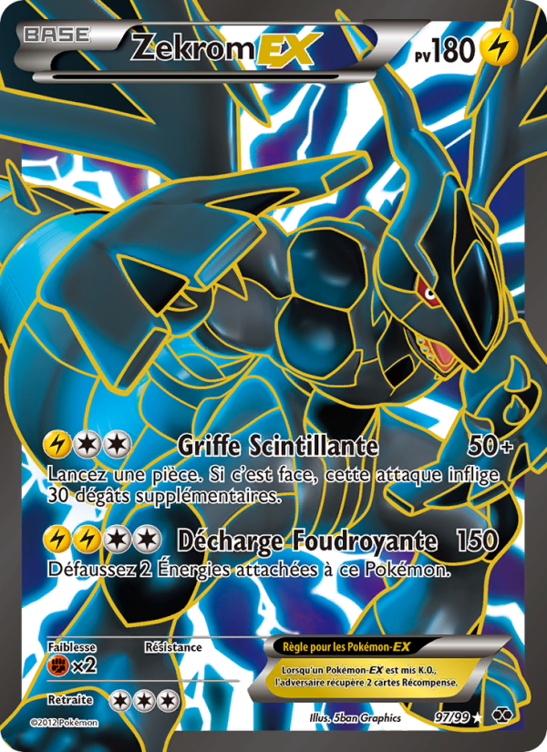 Zekrom-EX 97 — Destinées Futures (French Pokémon TCG card)