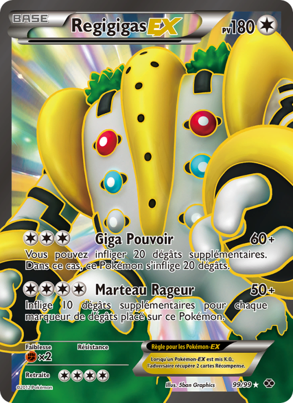 Regigigas-EX 99 — Destinées Futures (French Pokémon TCG card)
