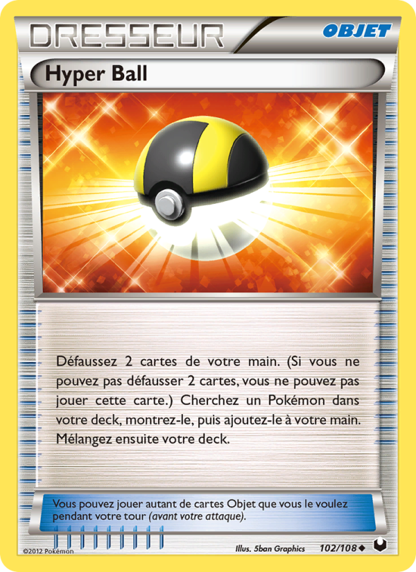 Hyper Ball 102 — Explorateurs Obscurs (French Pokémon TCG card)
