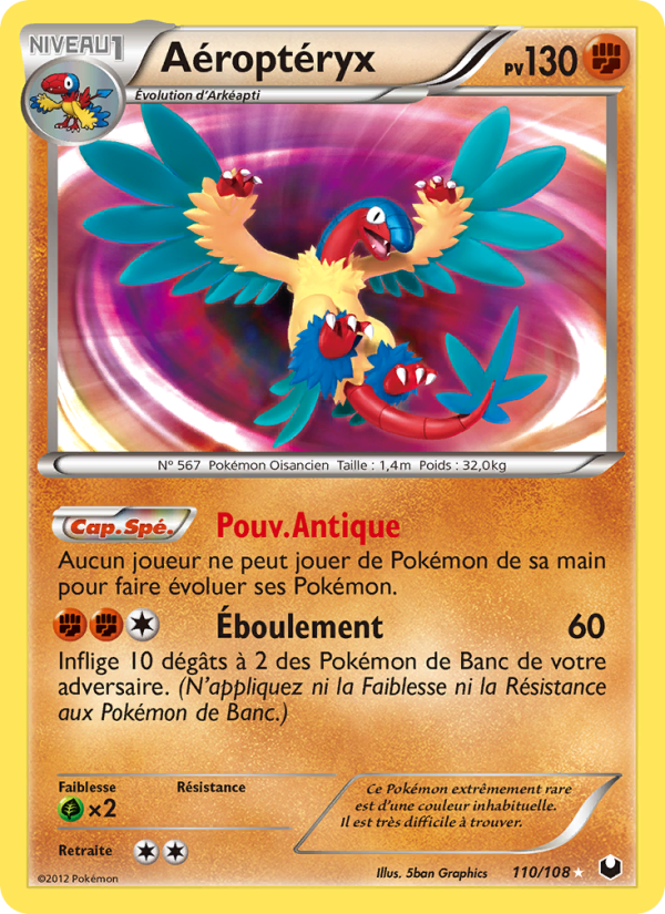 Aéroptéryx 110 — Explorateurs Obscurs (French Pokémon TCG card)