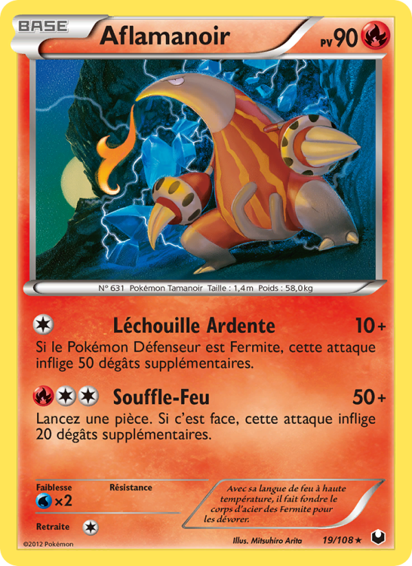 Aflamanoir 19 — Explorateurs Obscurs (French Pokémon TCG card)