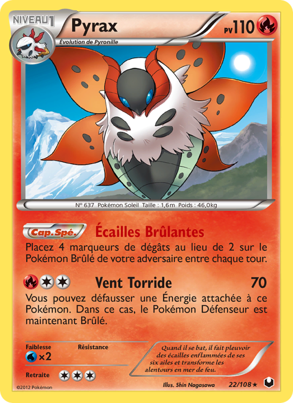 Pyrax 22 — Explorateurs Obscurs (French Pokémon TCG card)