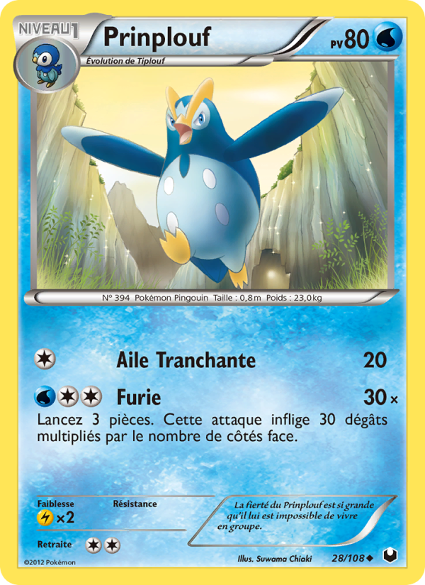 Prinplouf 28 — Explorateurs Obscurs (French Pokémon TCG card)