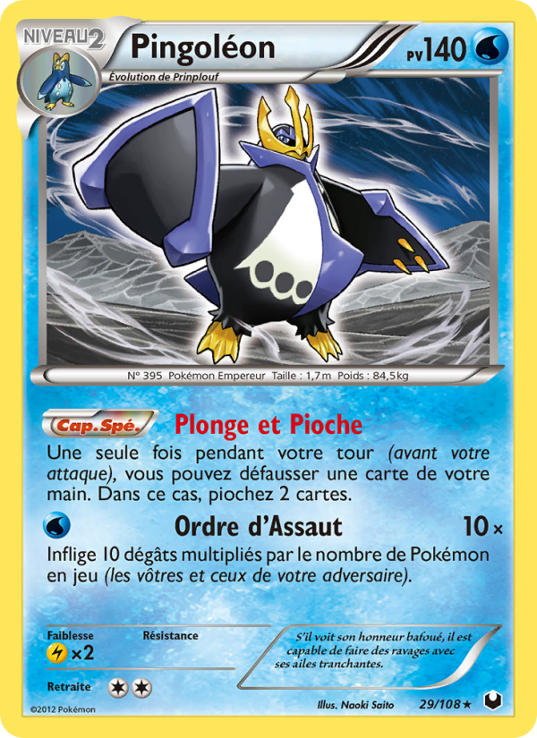 Pingoléon 29 — Explorateurs Obscurs (French Pokémon TCG card)