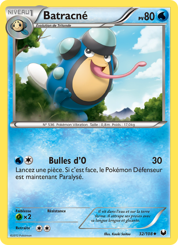 Batracné 32 — Explorateurs Obscurs (French Pokémon TCG card)