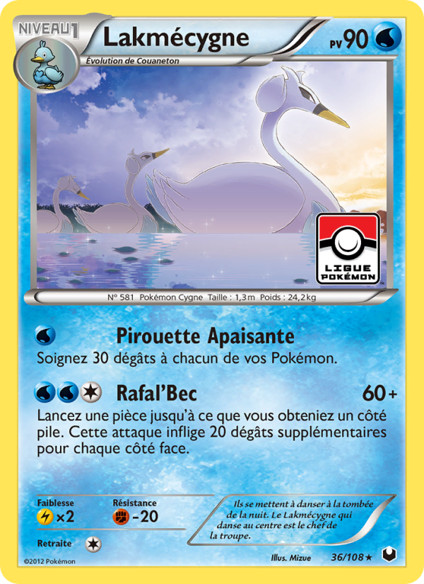 Lakmécygne 36 — Explorateurs Obscurs (French Pokémon TCG card)