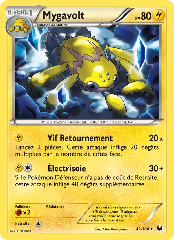 Mygavolt 43 — Explorateurs Obscurs (French Pokémon TCG card)