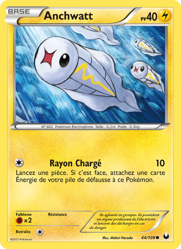 Anchwatt 44 — Explorateurs Obscurs (French Pokémon TCG card)