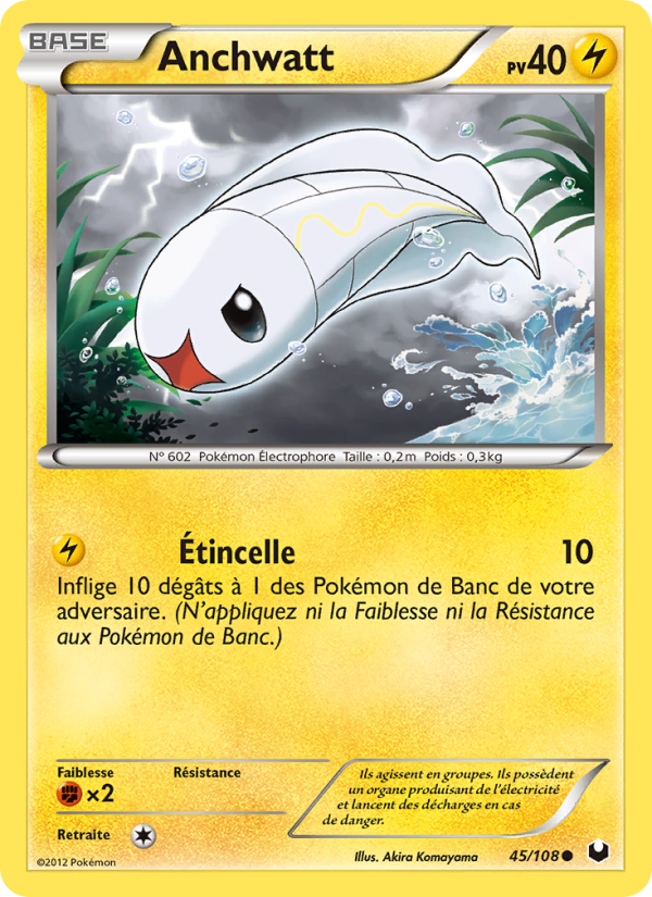 Anchwatt 45 — Explorateurs Obscurs (French Pokémon TCG card)