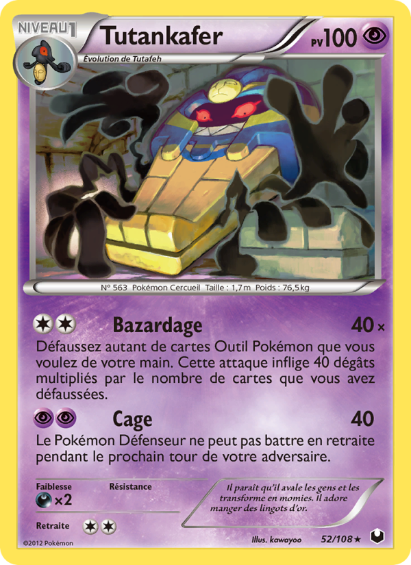Tutankafer 52 — Explorateurs Obscurs (French Pokémon TCG card)