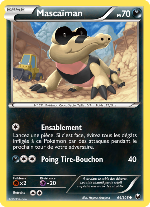 Mascaïman 64 — Explorateurs Obscurs (French Pokémon TCG card)