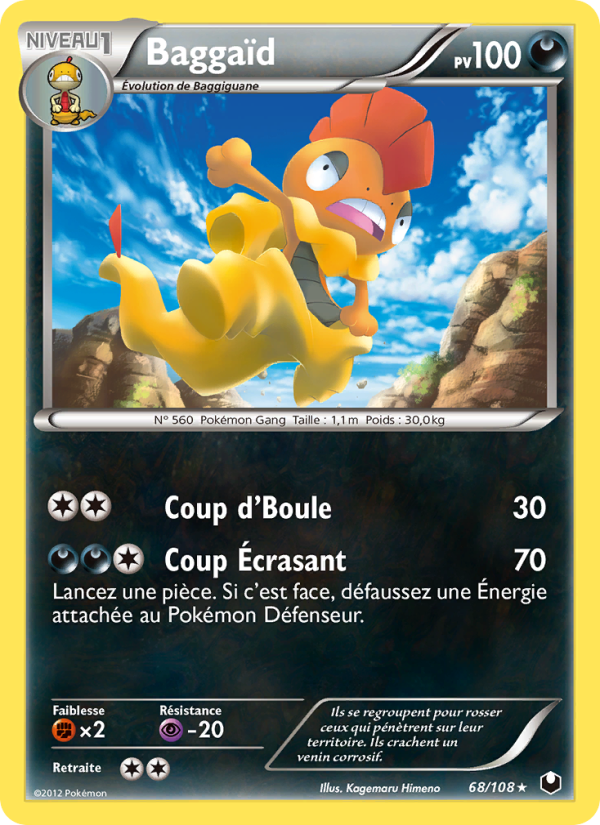 Baggaïd 68 — Explorateurs Obscurs (French Pokémon TCG card)
