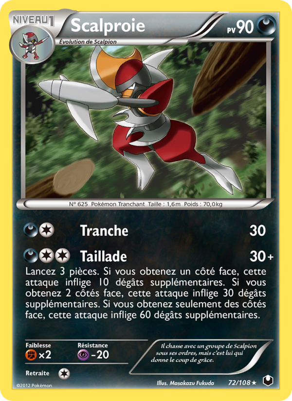 Scalproie 72 — Explorateurs Obscurs (French Pokémon TCG card)