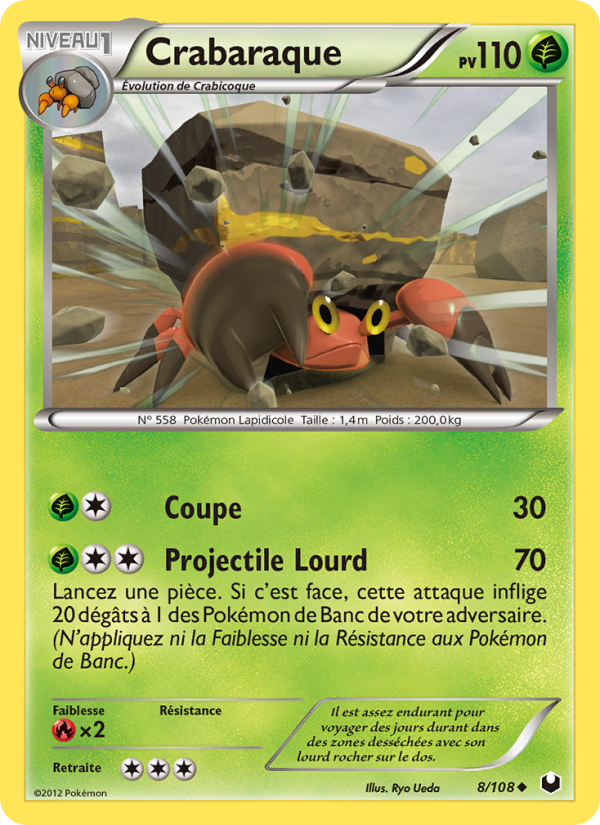 Crabaraque 8 — Explorateurs Obscurs (French Pokémon TCG card)