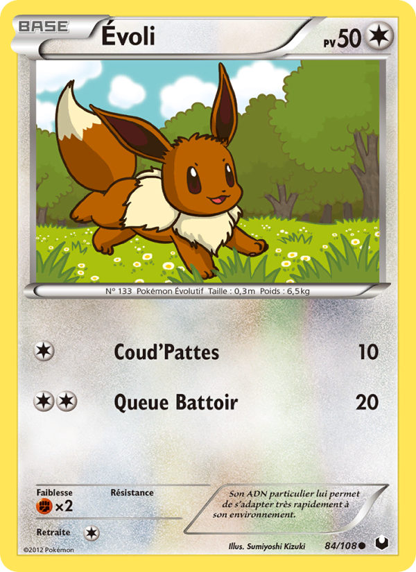 Évoli 84 — Explorateurs Obscurs (French Pokémon TCG card)