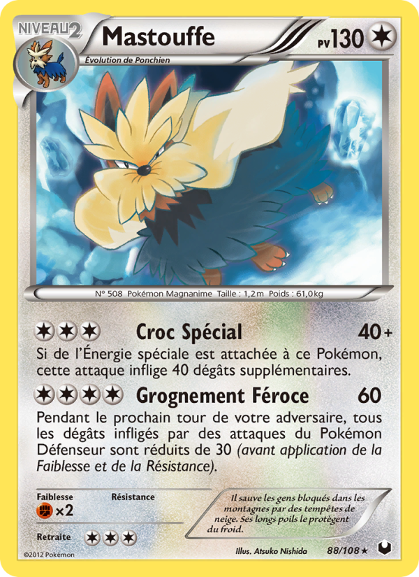 Mastouffe 88 — Explorateurs Obscurs (French Pokémon TCG card)