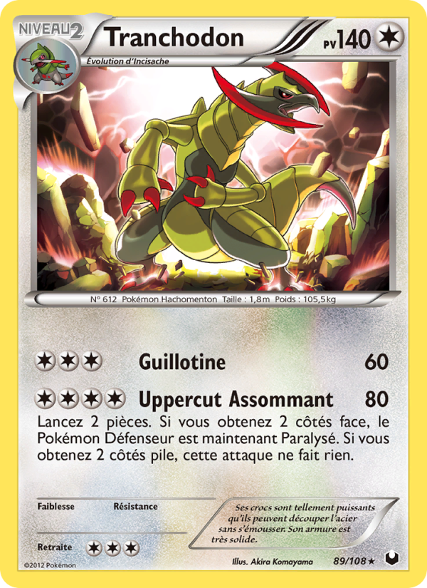 Tranchodon 89 — Explorateurs Obscurs (French Pokémon TCG card)