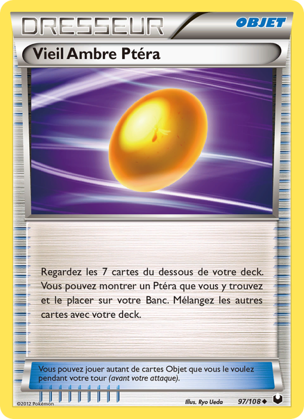Vieil Ambre Ptéra 97 — Explorateurs Obscurs (French Pokémon TCG card)