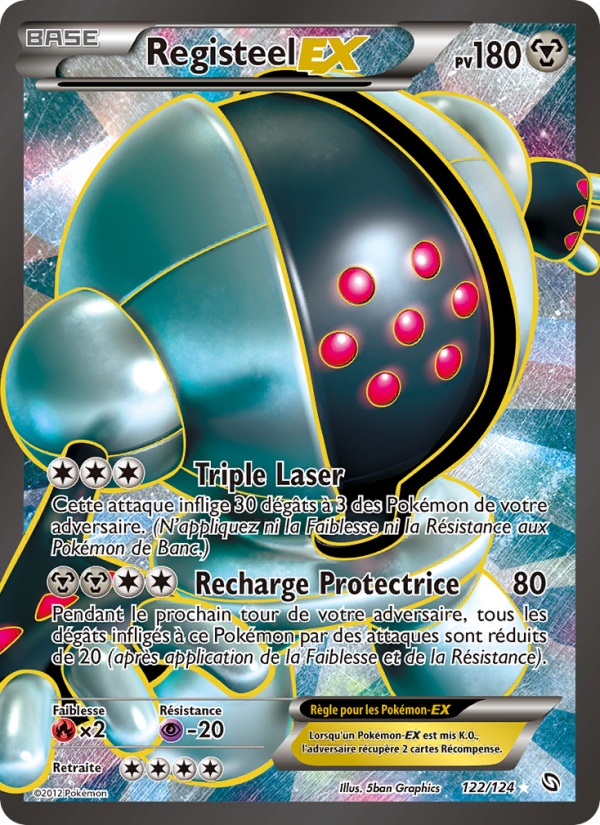 Registeel-EX 122 — Dragons Éxaltés (French Pokémon TCG card)