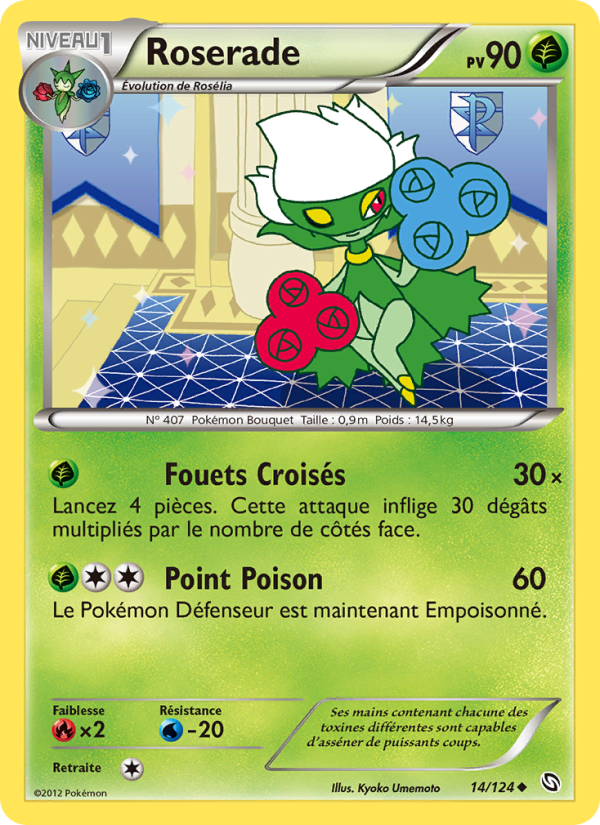 Roserade 14 — Dragons Éxaltés (French Pokémon TCG card)