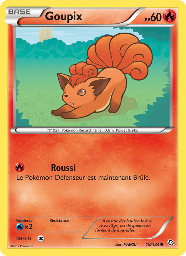 Goupix 18 — Dragons Éxaltés (French Pokémon TCG card)