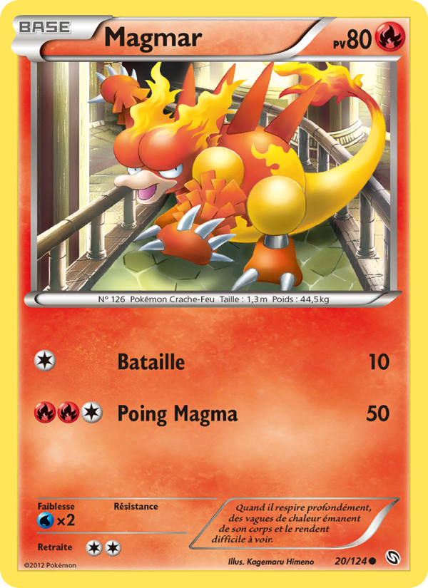 Magmar 20 — Dragons Éxaltés (French Pokémon TCG card)