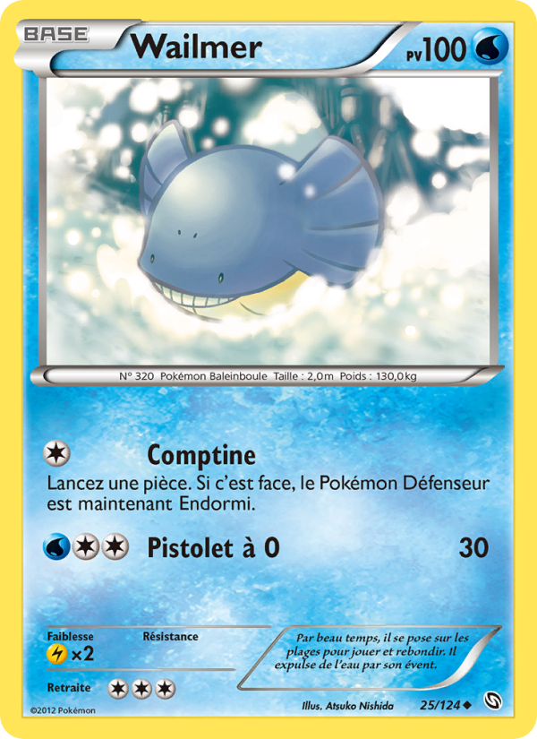 Wailmer 25 — Dragons Éxaltés (French Pokémon TCG card)