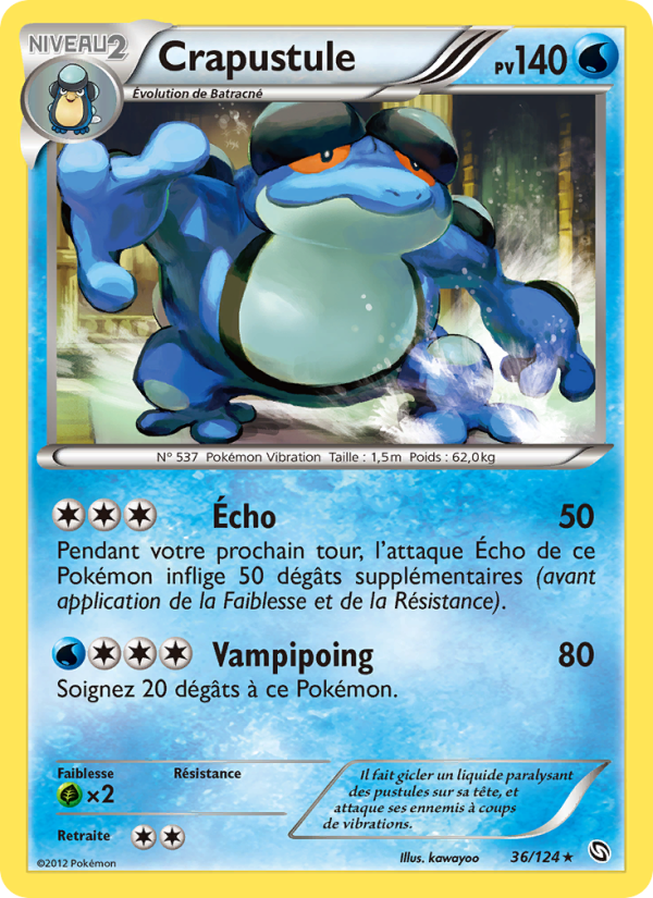 Crapustule 36 — Dragons Éxaltés (French Pokémon TCG card)