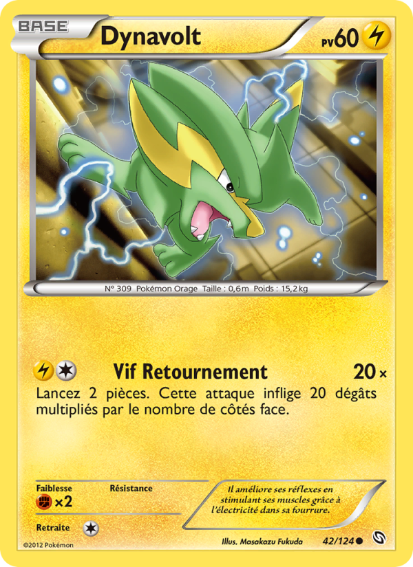 Dynavolt 42 — Dragons Éxaltés (French Pokémon TCG card)