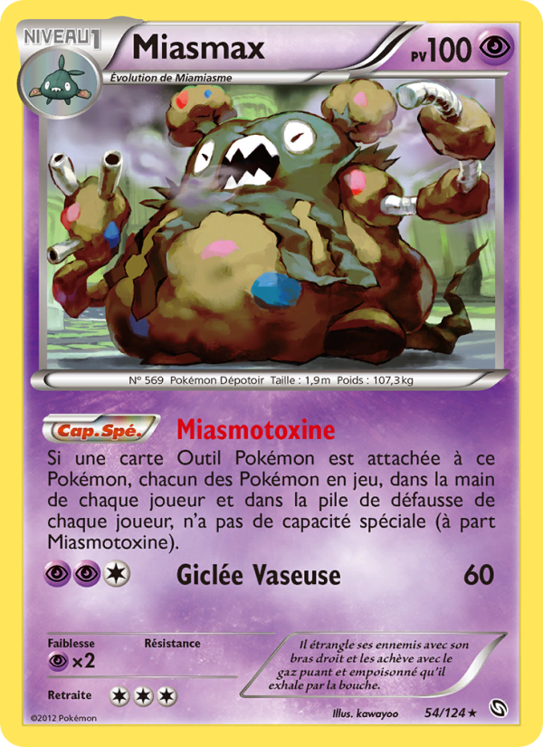 Miasmax 54 — Dragons Éxaltés (French Pokémon TCG card)